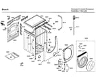 Bosch WFMC4301UC/05 cabinet/front door diagram