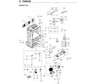 Samsung RF28HMEDBWW/AA-11 cabinet diagram