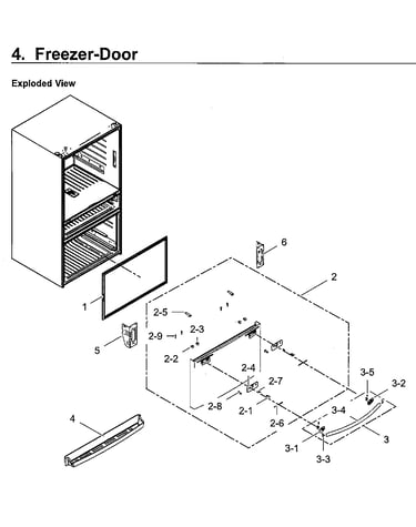 Freezer door