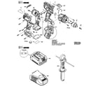 Bosch HDH183-01 hammer drill diagram