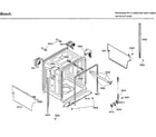 Bosch SHU33A02UC/43 cabinet diagram