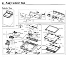 Samsung WA5471ABW/XAA-01 top asy diagram