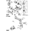 Bosch GWS18V-45 grinder angle diagram