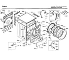 Bosch WFVC544CUC/19 cabinet diagram