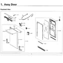 Samsung DW80M2020US/AA-00 door diagram