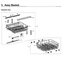 Samsung DW80M2020US/AA-00 baskets diagram