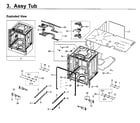 Samsung DW80M9960UG/AA-00 tub diagram