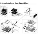 Samsung DW80M9960UG/AA-00 baskets diagram