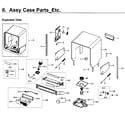 Samsung DW80M9960UG/AA-00 case diagram