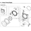 Samsung WF45M5500AW/A5-00 door diagram