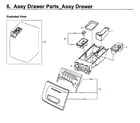 Samsung WF45M5500AW/A5-00 drawer diagram