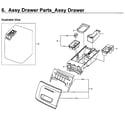 Samsung WF45M5500AW/A5-00 drawer diagram