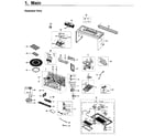 Samsung ME21H706MQB/AA-01 cabinet parts diagram