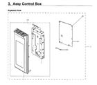 Samsung ME21H706MQB/AA-02 control panel diagram
