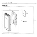 Samsung ME21H706MQS/AA-03 control panel diagram