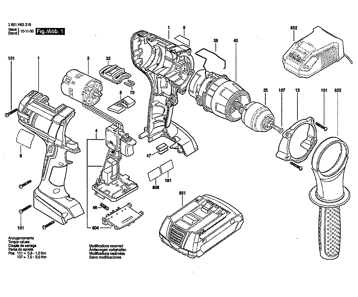 Drill cordless