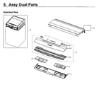 Samsung WV60M9900AW/A5-00 dual module-lid diagram