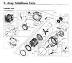 Samsung WV60M9900AV/A5-00 tub/drum diagram