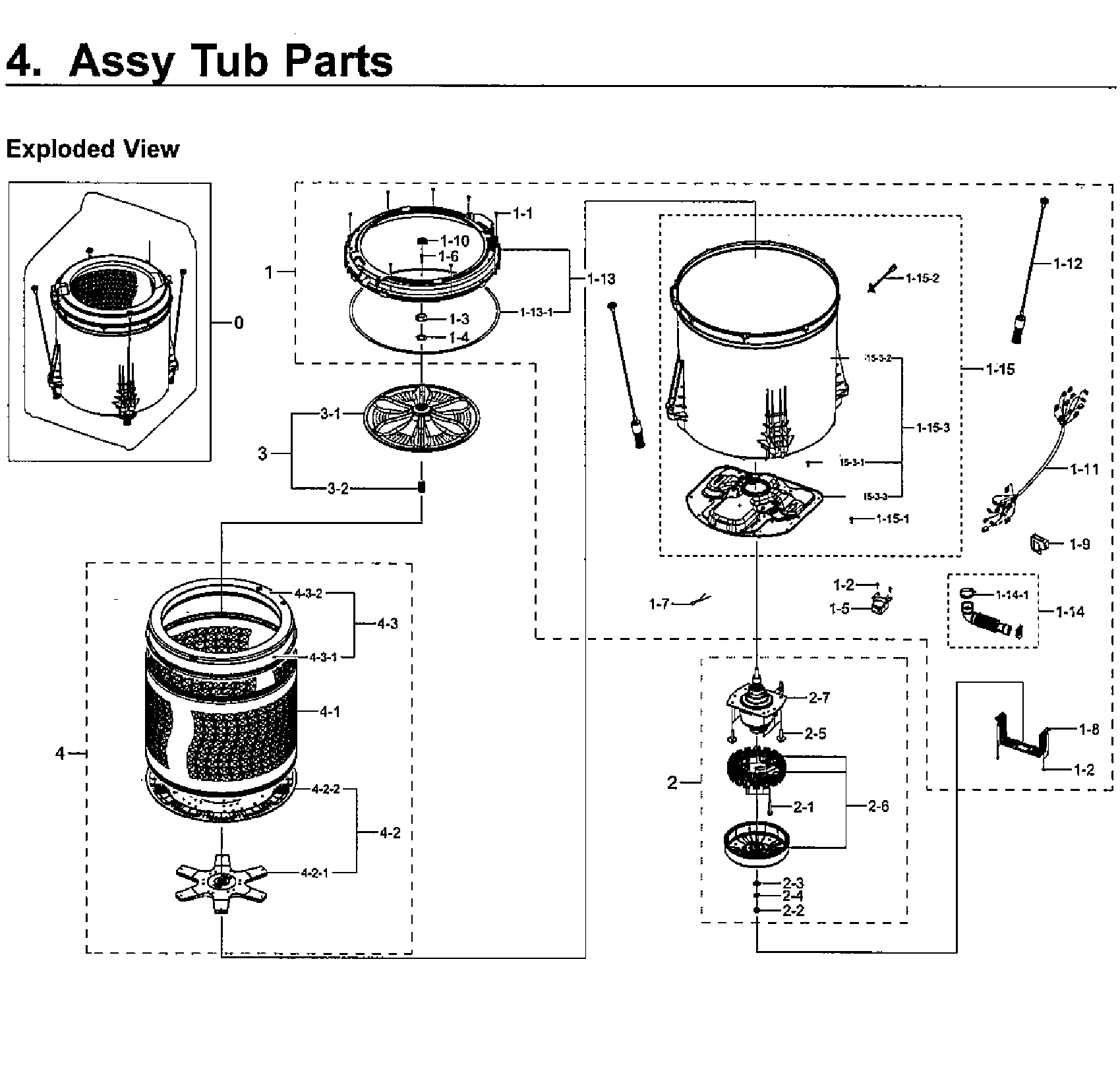 Tub assy