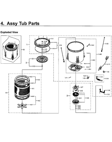 Tub assy