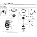 Samsung WA50M7450AW/A4-00 tub assy diagram