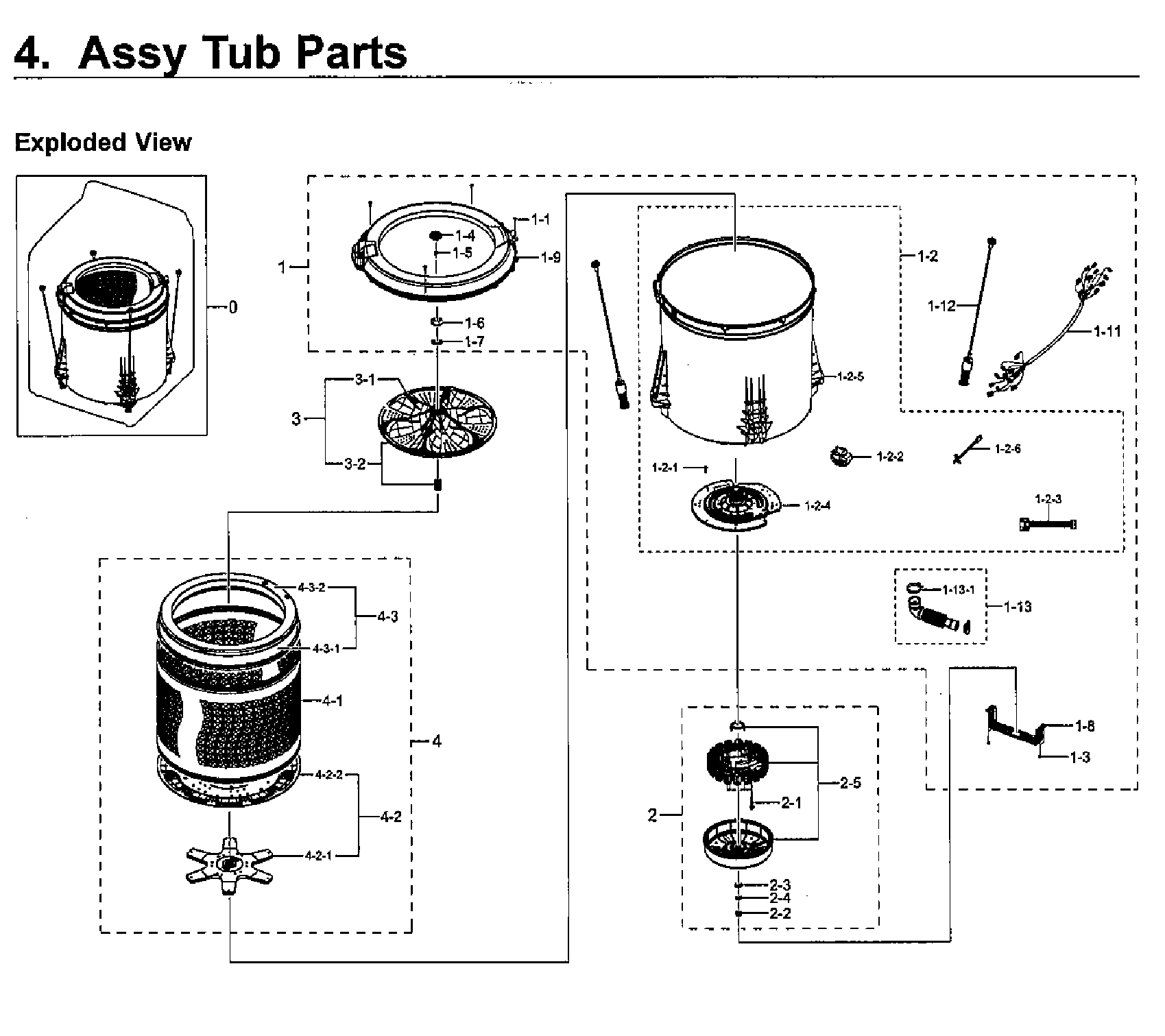 Tub assy
