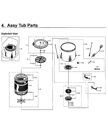 Tub assy