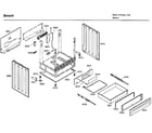 Bosch HDI7282U/03 cabinet/drawer diagram