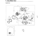 Samsung DVG60M9900V/A3-00 motor assy diagram