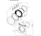 Samsung DVG55M9600W/A3-00 door assy diagram