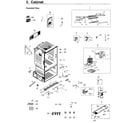 Samsung RF220NCTASG/AA-00 cabinet diagram