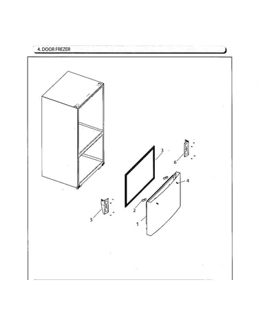 Frezer door