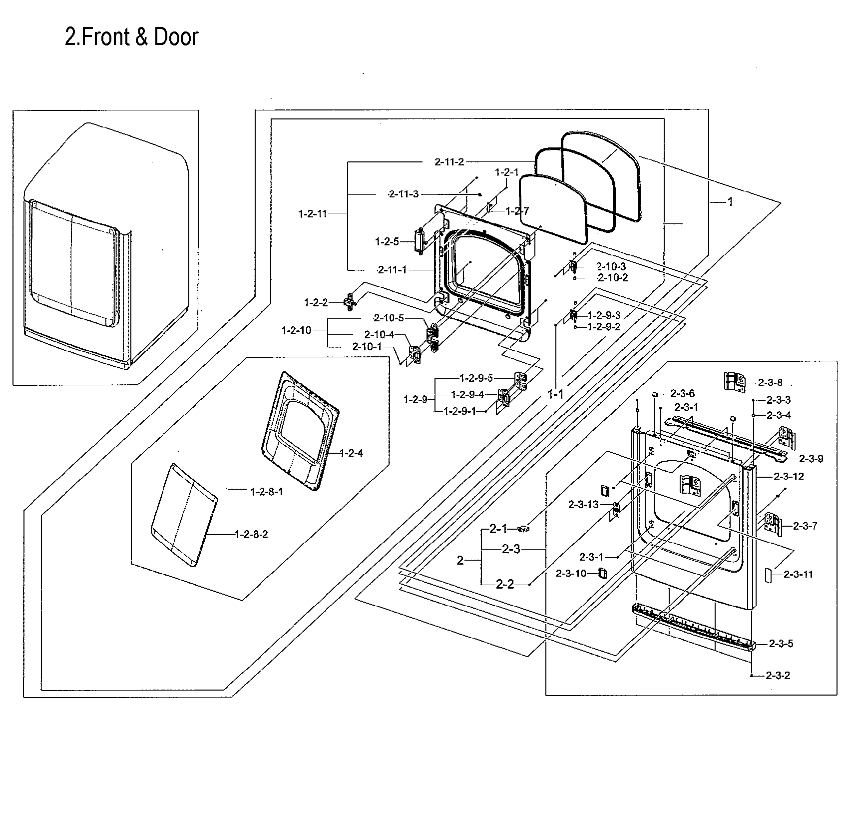 Frame front & door