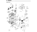 Samsung RF265BEAESG/AA-00 cabinet diagram