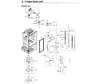 Samsung RF265BEAESG/AA-00 fridge door l diagram