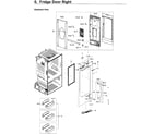 Samsung RF265BEAESG/AA-00 fridge door r diagram