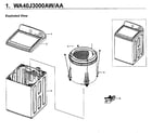 Samsung WA40J3000AW/AA-12 main asy diagram