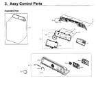 Samsung WA40J3000AW/AA-12 control panel diagram