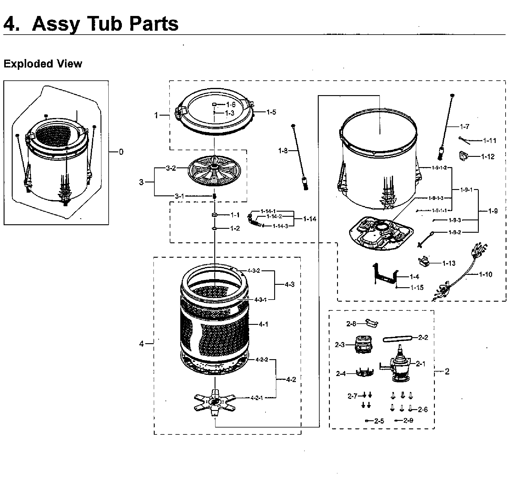 Tub parts