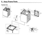 Samsung WA40J3000AW/A2-13 frame & case diagram