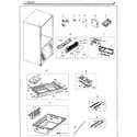 Samsung RF260BEAESG/AA-00 freezer diagram