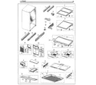 Samsung RF260BEAESG/AA-00 fridge diagram