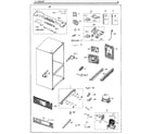 Samsung RF260BEAESG/AA-00 cabinet diagram