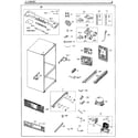 Samsung RF260BEAESG/AA-00 cabinet diagram