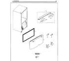 Samsung RF260BEAESG/AA-00 door-freezer diagram
