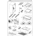 Samsung RF260BEAESG/AA-01 fridge diagram