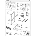 Samsung RF260BEAESG/AA-01 cabinet diagram