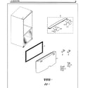 Samsung RF260BEAESG/AA-01 door-freezer diagram