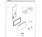 Samsung RF260BEAESG/AA-01 door-freezer diagram