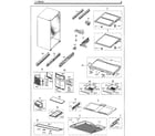 Samsung RF260BEAESG/AA-02 fridge diagram